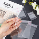 1 Set 2000Pcs 5 Sizes Clear Resealable Cellophane Bags, Self Adhesive Sealing OPP Plastic Food Treat Cello Bags Great for Bakery Bread Candy Cookie Pastry Soap Candle Gift Wrapping