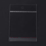 1000 pc OPP Cellophane Bags, Rectangle, Clear, 10.5x7cm, Unilateral Thickness: 0.035mm, Inner Measure: 5.5x7cm