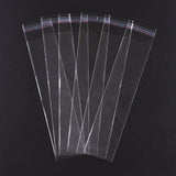 1000 pc Rectangle OPP Cellophane Bags, Clear, 24x5cm, Unilateral Thickness: 0.035mm, Inner Measure: 21x5cm