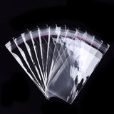 1000 pc OPP Cellophane Bags, Rectangle, Clear, 10.2x4cm, Unilateral Thickness: 0.035mm, Inner Measure: 7.8x4cm