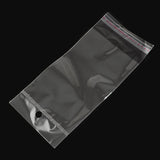 1000 pc OPP Cellophane Bags, Rectangle, Clear, 15.5x7cm, Hole: 8mm, Unilateral Thickness: 0.035mm, Inner Measure: 10x7cm