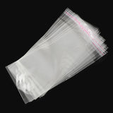 1000 pc OPP Cellophane Bags, Rectangle, Clear, 15.5x7cm, Hole: 8mm, Unilateral Thickness: 0.035mm, Inner Measure: 10x7cm