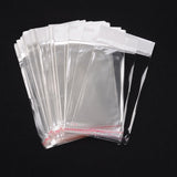 2000 pc Pearl Film Cellophane Bags, Self-Adhesive Sealing, with Hang Hole, 21x11cm, Unilateral Thickness: 0.023mm, Inner Measure: 16x11cm