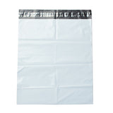200 pc Plastic Self-Adhesive Packing Bags, Mailing Bags, Rectangle, White, 45x35x0.01cm