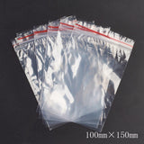 1 Bag Plastic Zip Lock Bags, Resealable Packaging Bags, Top Seal, Self Seal Bag, Rectangle, Red, 15x10cm, Unilateral Thickness: 1.3 Mil(0.035mm)