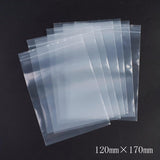 1 Bag Plastic Zip Lock Bags, Resealable Packaging Bags, Top Seal, Self Seal Bag, Rectangle, White, 17x12cm, Unilateral Thickness: 3.9 Mil(0.1mm), 100pcs/bag