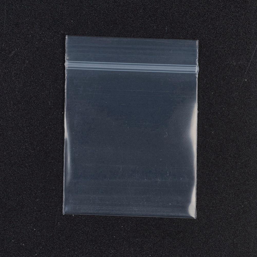100pcs Thick Transparent Small Plastic Bags Reclosable Plastic Poly Bag  Jewelry Packaging Bags