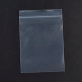 1 Bag Plastic Zip Lock Bags, Resealable Packaging Bags, Top Seal, Self Seal Bag, Rectangle, White, 10x7cm, Unilateral Thickness: 3.9 Mil(0.1mm), 100pcs/bag