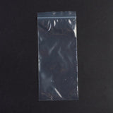 1 Bag Plastic Zip Lock Bags, Resealable Packaging Bags, Top Seal, Self Seal Bag, Rectangle, White, 18x8cm, Unilateral Thickness: 2.1 Mil(0.055mm), 100pcs/bag