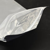 500 pc Aluminum Foil PVC Zip Lock Bags, Resealable Packaging Bags, Top Seal, Self Seal Bag, Rectangle, Silver, 30x20cm