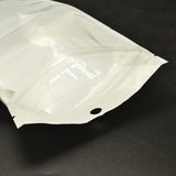 2000 pc Pearl Film PVC Zip Lock Bags, Resealable Packaging Bags, with Hang Hole, Top Seal, Self Seal Bag, Rectangle, White, 15x10.5cm