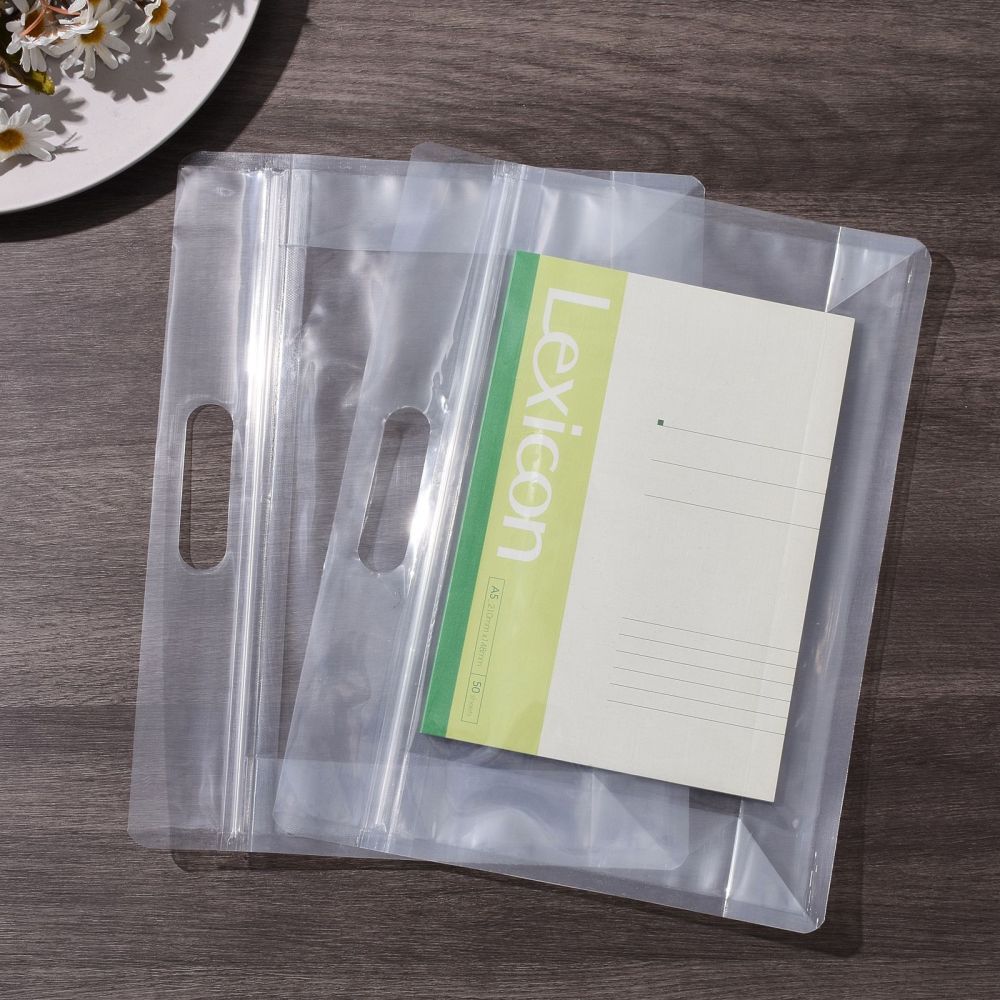 Resealable Ziplock Bags, Stand Up Pouch Clear Transparent Plastic