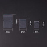 1 Set Elite Clear Zip Lock Bags Sets, Mixed Size Strong Reusable Grip Seal Bags, 6-12x4-8cm, about 100pcs/size