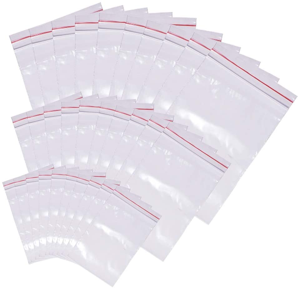 Amazon.com: 100 Plastic Resealable Grip Seal Bags 4