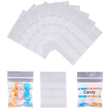 1 Set Elite Zip Lock Bags, Resealable Bags, Can be Written, Rectangle, Clear, 7x5cm, 300pcs/set