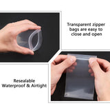 1 Set Heavy Duty Plastic Zip Lock Bags, Resealable Bags, Clear, Unilateral Thickness: 5.9 Mil(0.15mm), 300pcs/set