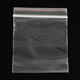 500 pc Plastic Zip Lock Bags, Resealable Packaging Bags, Top Seal, Self Seal Bag, Rectangle, Clear, 12x8cm, Unilateral Thickness: 1.6 Mil(0.04mm)