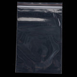 100 pc Plastic Zip Lock Bags, Resealable Packaging Bags, Top Seal, Self Seal Bag, Rectangle, Clear, 19x13cm, Unilateral Thickness: 2 Mil(0.05mm)