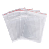 100 pc Plastic Zip Lock Bags, Resealable Packaging Bags, Top Seal, Self Seal Bag, Rectangle, Clear, 19x13cm, Unilateral Thickness: 2 Mil(0.05mm)