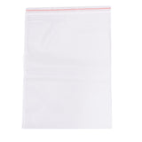 100 pc Plastic Zip Lock Bags, Resealable Packaging Bags, Top Seal, Self Seal Bag, Rectangle, Clear, 28x20cm, Unilateral Thickness: 2 Mil(0.05mm)