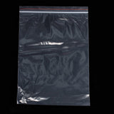 100 pc Plastic Zip Lock Bags, Resealable Packaging Bags, Top Seal, Self Seal Bag, Rectangle, Clear, 35x25cm, Unilateral Thickness: 2 Mil(0.05mm)