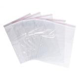 100 pc Plastic Zip Lock Bags, Resealable Packaging Bags, Top Seal, Self Seal Bag, Rectangle, Clear, 35x25cm, Unilateral Thickness: 2 Mil(0.05mm)