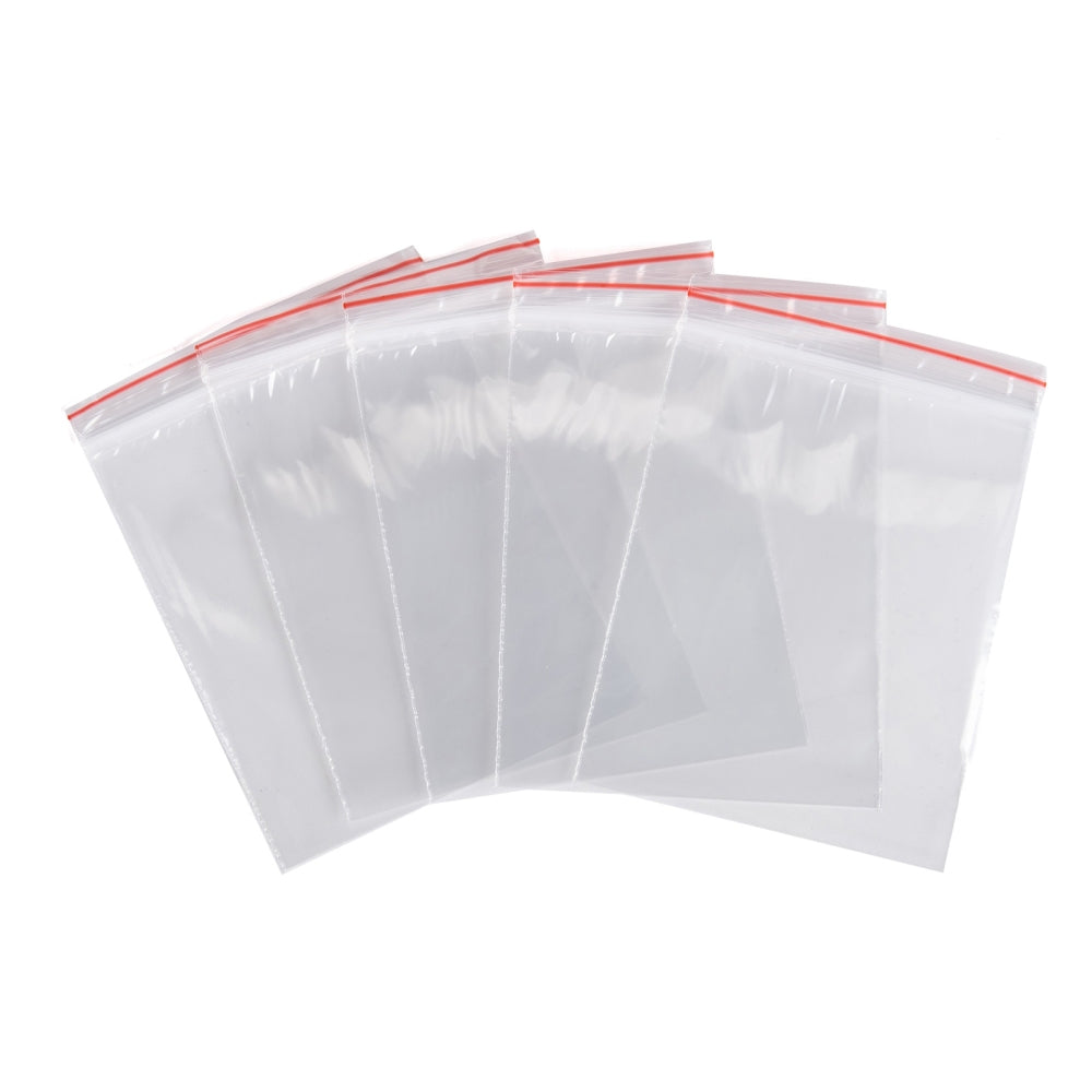 Craspire 500 pc Plastic Zip Lock Bags, Resealable Packaging Bags