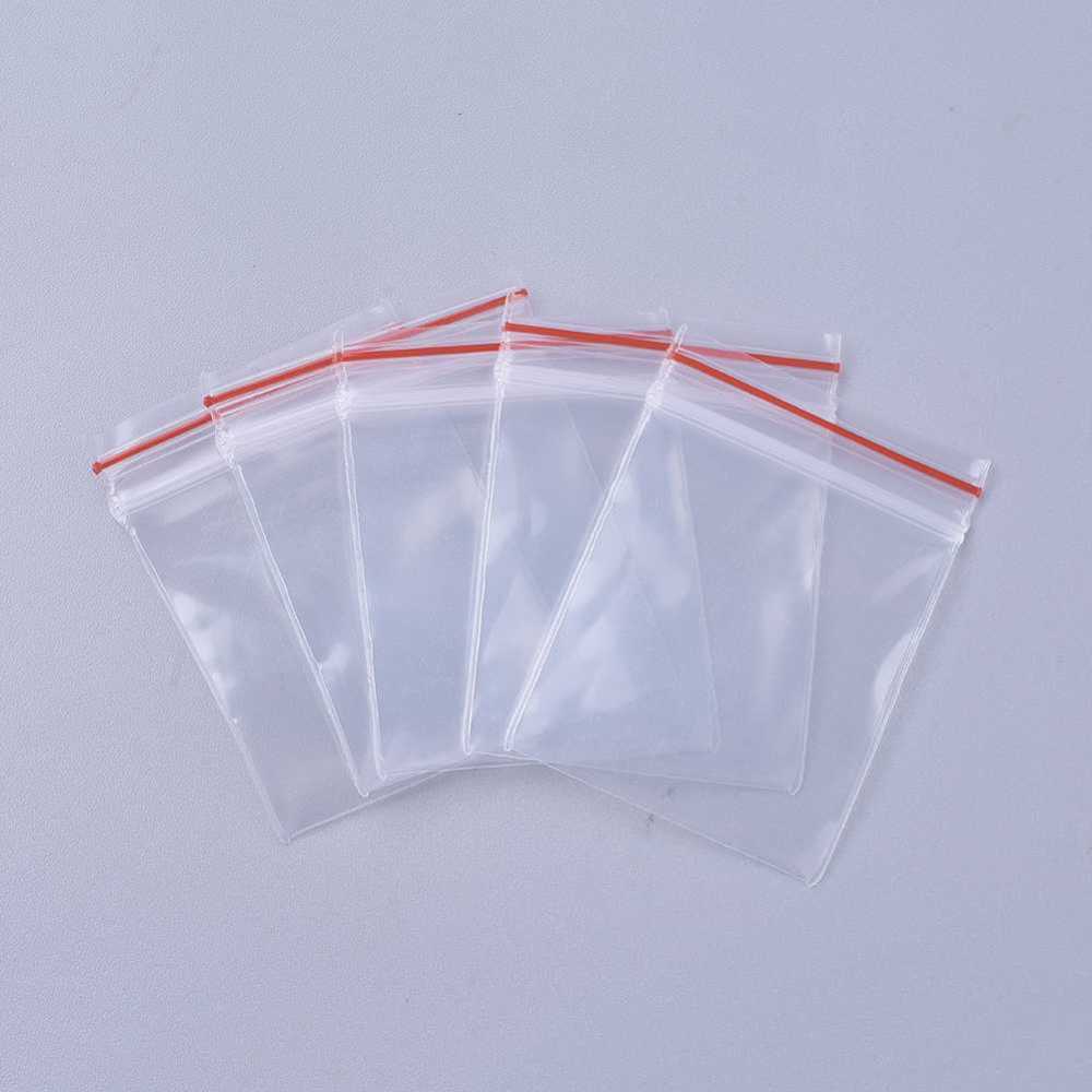 Craspire 500 pc Plastic Zip Lock Bags, Resealable Packaging Bags