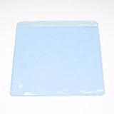 100 pc Square PVC Zip Lock Bags, Resealable Packaging Bags, Self Seal Bag, Azure, 14x14cm, Unilateral Thickness: 4.5 Mil(0.115mm)