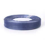 2 Bag Organza Ribbon, for Bowknot Tie, Sew on Hair Barrette Accessories, Blue, 2-3/8 inch(60mm), about 38.28 Yards(35m)/Bag