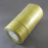 1 Roll Polyester Organza Ribbon, Tulle Fabric Roll,  with Sequins/Paillette, for Dress, Clothes & Crafts, Star Pattern, 145mm, about 10yards/roll(9.144m/roll)