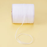 Organza Ribbon, Galloon, White, 1/4 inch(6mm); 500yards/Roll(457.2m/Roll)