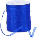 Organza Ribbon, Galloon, Blue, 1/4 inch(6mm); 500yards/Roll(457.2m/Roll)