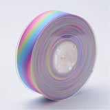 1 Roll Polyester Grosgrain Ribbons, Printed, Colorful, 1 inch(25mm), about 100yards/roll(91.4m/roll)