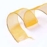 1 Group Organza Ribbon, Dark Orange, 3/8 inch(10mm), 50yards/roll(45.72m/roll), 10rolls/group, 500yards/group(457.2m/group)