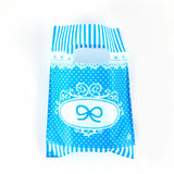 500 pc Printed Plastic Bags, Rectangle, Deep Sky Blue, 18x13cm