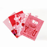 500 pc Printed Plastic Bags, Rectangle, Red, 25x20cm