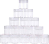 1 Set 1 Set Transparent Plastic Bead Containers Column Shape Bottles Clear Bead Containers for Jewelry Storage 5x4.3cm