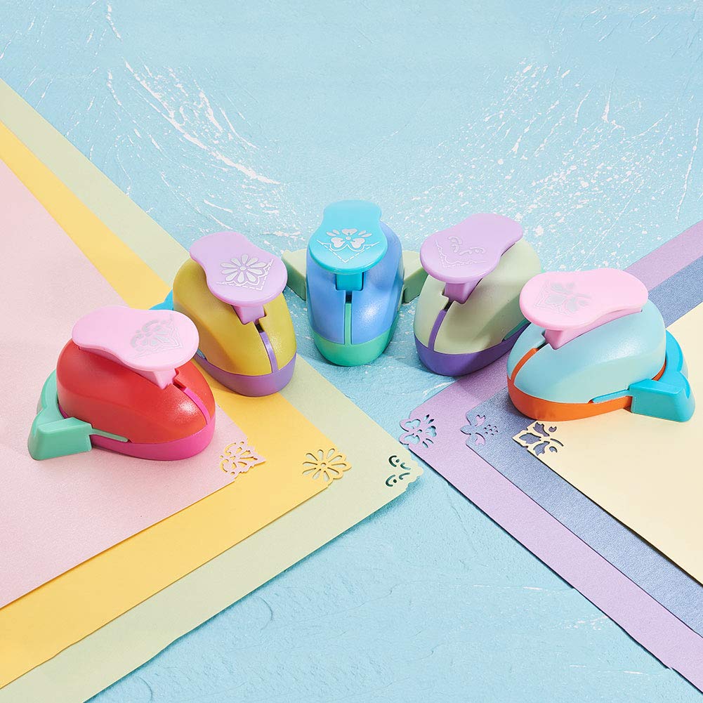 CRASPIRE 3pcs 3 Sizes Crown Shape Plastic Paper Punch Hole Puncher for  Scrapbook Engraving Greeting Card Making DIY Craft Making Random Mixed Color