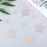 Craspire Star Shape Glass Rhinestone Car Stickers, for Decorate Cars Bumper Window Laptops Luggage, Crystal, 47x50x1.5mm, 24x25x1.5mm, 2sets/box