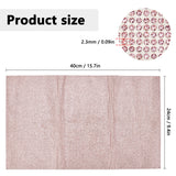 Craspire Self Adhesive Glass Rhinestone Stickers Sheets, for Trimming Cloth Bags, Shoes, Car, Phone Decoration, Light Rose, 40x24cm, Rhinestone: 2.3~2.4mm, about 15400pcs/sheet