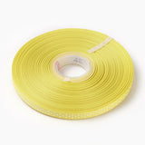 1 Roll Polka Dot Ribbon Grosgrain Ribbon, Yellow, three points on an oblique line, about 3/8 inch(10mm) wide, 50yards/roll(45.72m/roll)