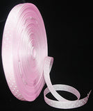 1 Roll Polka Dot Ribbon Grosgrain Ribbon, Pink, three points on an oblique line, about 3/8 inch(10mm) wide, 50yards/roll(45.72m/roll)