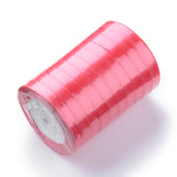 1 Roll Double Face Satin Ribbon, Polyester Ribbon, Dark Orange, 1/8 inch(3mm) wide, about 880yards/roll(804.672m/roll)