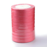 1 Roll Double Face Satin Ribbon, Polyester Ribbon, Dark Orange, 1/8 inch(3mm) wide, about 880yards/roll(804.672m/roll)