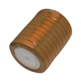 1 Roll Double Face Satin Ribbon, Polyester Ribbon, Gold, 1/8 inch(3mm) wide, about 880yards/roll(804.672m/roll)