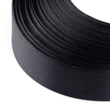 1 Roll Double Face Satin Ribbon, Black, about 5/8 inch(16mm) wide, 100 yards/roll(91.44m/roll)