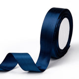 Single Face Satin Ribbon, Polyester Ribbon, Dark Blue, 1 inch(25mm) wide, 25yards/roll(22.86m/roll), 5rolls/group, 125yards/group(114.3m/group)