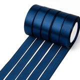 Single Face Satin Ribbon, Polyester Ribbon, Dark Blue, 1 inch(25mm) wide, 25yards/roll(22.86m/roll), 5rolls/group, 125yards/group(114.3m/group)