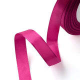 1 Group Single Face Satin Ribbon, Polyester Ribbon, Hot Pink, 1/2 inch(12mm), about 25yards/roll(22.86m/roll), 250yards/group(228.6m/group), 10rolls/group